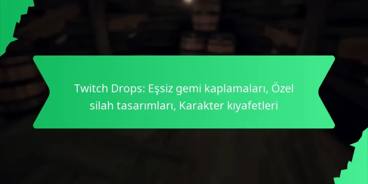 Twitch Drops: Eşsiz gemi kaplamaları, Özel silah tasarımları, Karakter kıyafetleri
