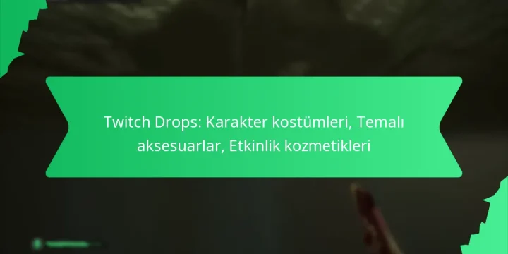 Twitch Drops: Karakter kostümleri, Temalı aksesuarlar, Etkinlik kozmetikleri