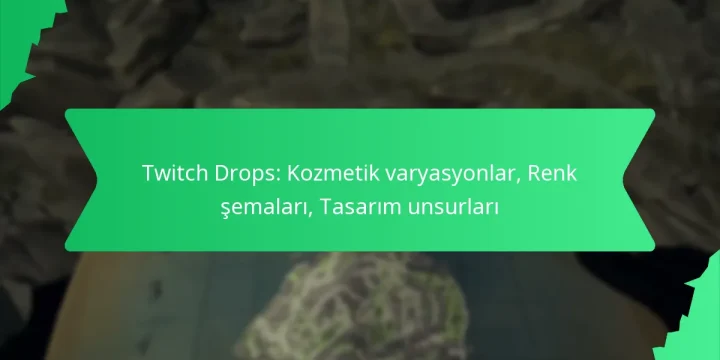 Twitch Drops: Kozmetik varyasyonlar, Renk şemaları, Tasarım unsurları