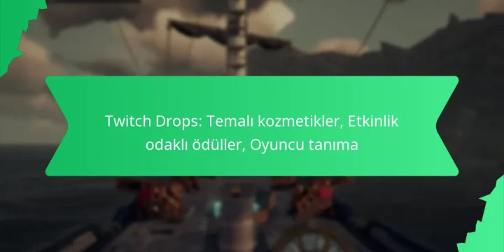 Twitch Drops: Temalı kozmetikler, Etkinlik odaklı ödüller, Oyuncu tanıma
