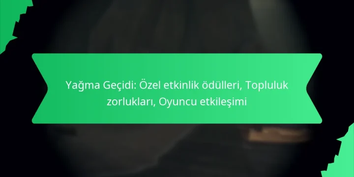 Yağma Geçidi: Özel etkinlik ödülleri, Topluluk zorlukları, Oyuncu etkileşimi